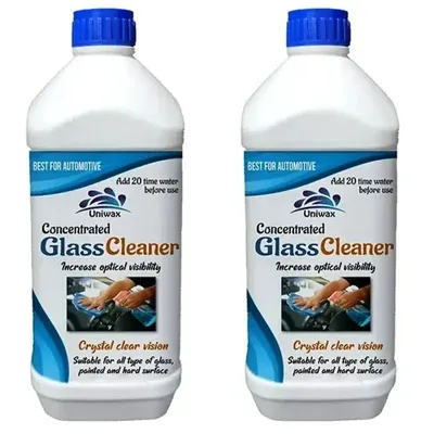 Uniwax (1 Litre x 2 Pcs) Concentrated Glass Cleaner
