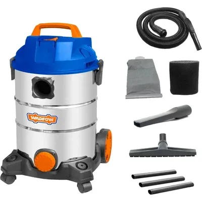 Wadfow 30 Litre 1200 W WVR4A30 Wet & Dry Vacuum Cleaner, 18 kPa Vacuum Pressure