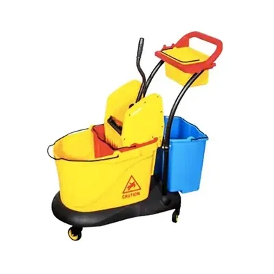 Heavy Duty 45 Litre Triple Mop Wringer Trolley
