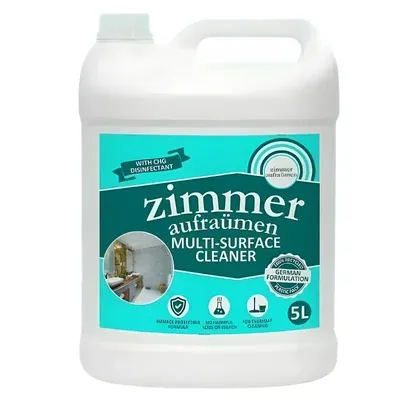 Zimmer 5 Litre Aufraumen German Formulation CHG Disinfectant Multi-Surface Cleaner
