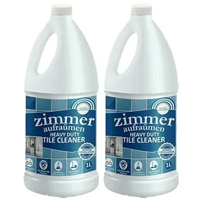 Zimmer Aufraumen (1 Litre x 2 Pcs) German Formulation Heavy Duty Tile Cleaner