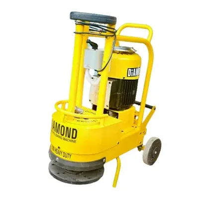 Heavy Duty 3 HP Motor, 5 Belt, 3 mm body Thickness Floor Grinder and Polisher Machine