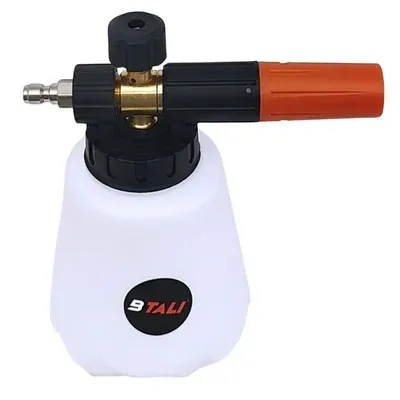 BTALI 1 L High Pressure Washer Foam Bottle, 1/4 Quick Connect, for Car Cleaning & Detailing (BT HPW A-FG-310-15)