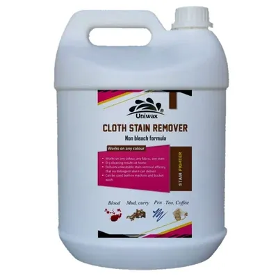 Uniwax 5 kg Cloth Stain Remover to Clean Tough Stains Like Coffee, Ketchup, Gravy Grease, Blood, Collocate Wine, Oil