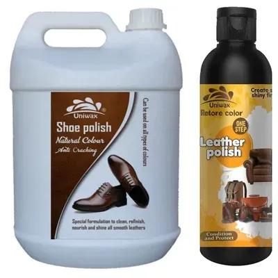 Uniwax 5 kg Natural Colour Anti Cracking Shoe Polish With 200 Grams Leather Polish
