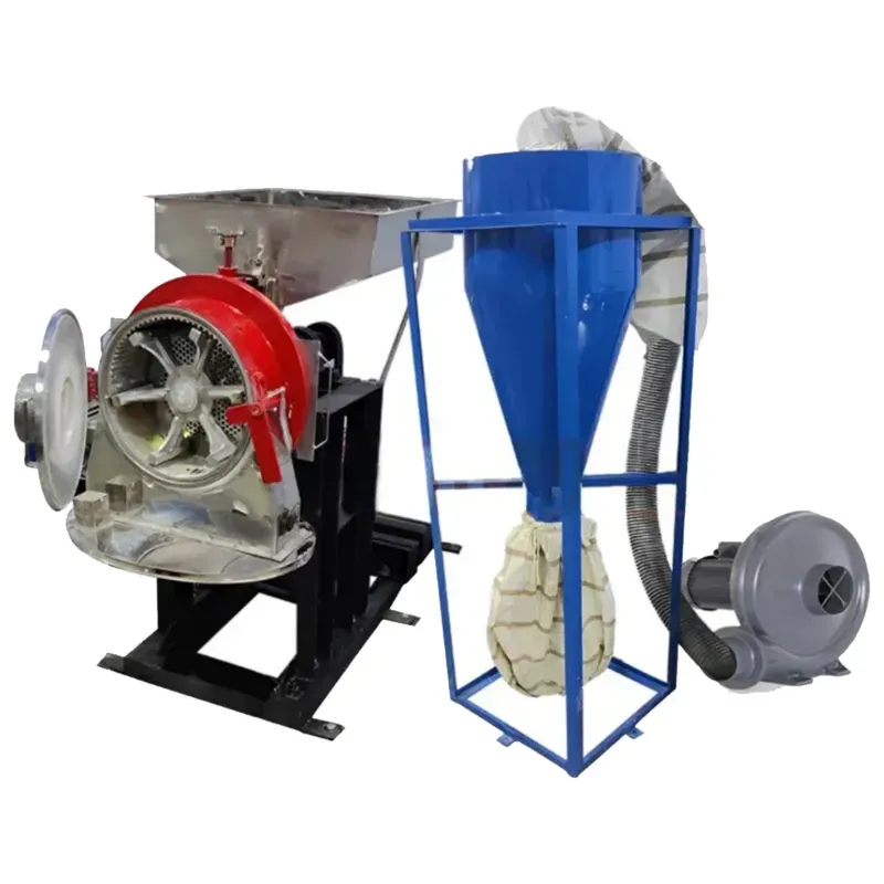 MILL POWER 2 in 1 Double Stage 10 HP MS Flour Mill/Pulverizer Machine With Blower, With Motor
