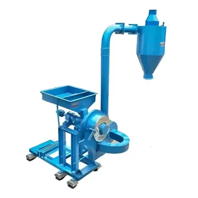 MILL POWER 20 HP Double Stage Flour Mill/Pulverizer Machine+ Blower, 155 kg/hr Capacity Without Motor