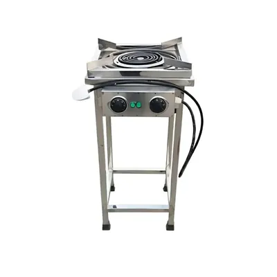 Heavy Duty 15 x 17 x 30 Inch, 4 kW Electric Operated Tabletop Hot Plate for Commercial Use