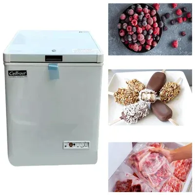 Celfrost 97 L Capacity CF 155 Single Head Hard Top Convertible Chest Freezer for ice-Cream, Cold Drinks, Snacks Storing