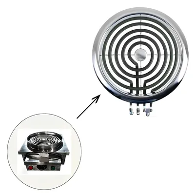 7 Inch 2000 W Heating Coil for 19 x 17 Inch Hot Plate