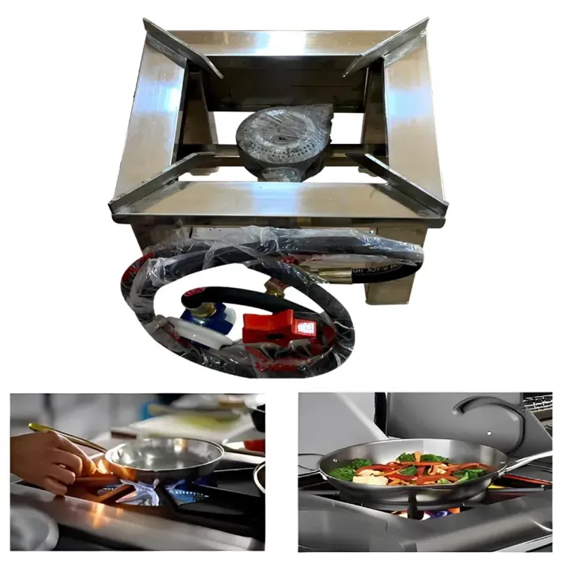 Heavy Duty Stainless Steel Square Shape 10 x 10 Inch Gas Bhatti