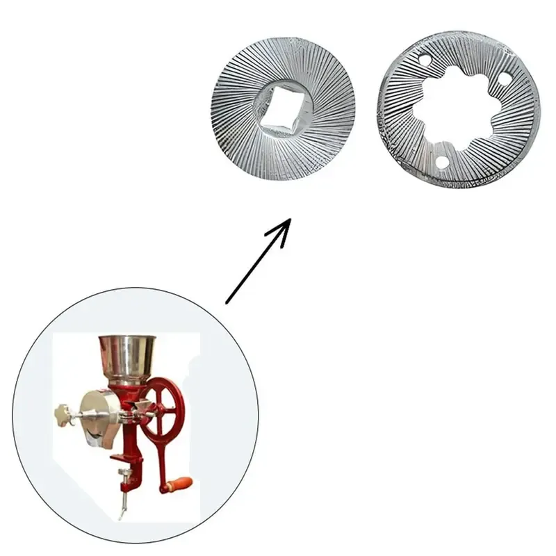 Kalsi Grinding Plates Manual Pithi Grinder with Bearings, SS Hopper & Feeder, 3.25 Inch