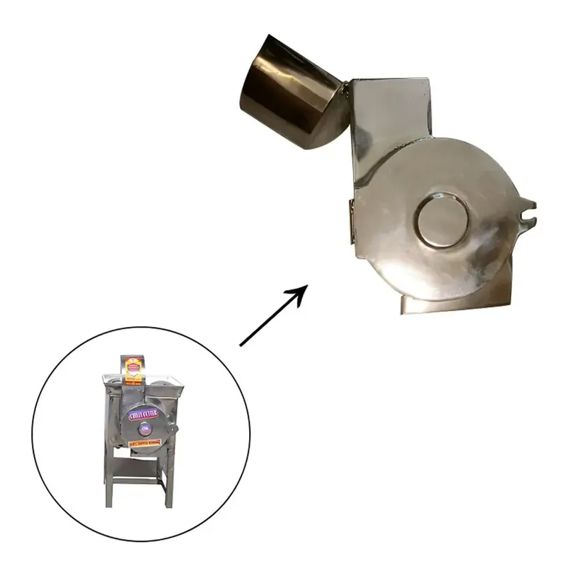 Jiniva Hopper with Grinding chamber For 1 HP Commercial Chili Onion Cutter Machine