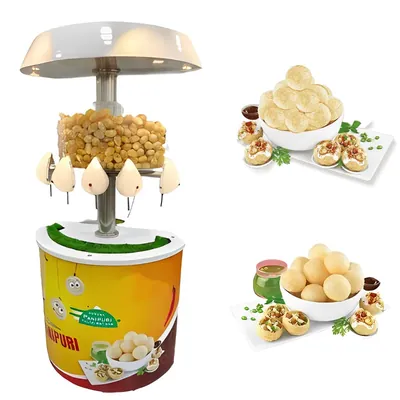 Automatic Stainless Steel Panipuri Vending Machine with 5 Nozzle