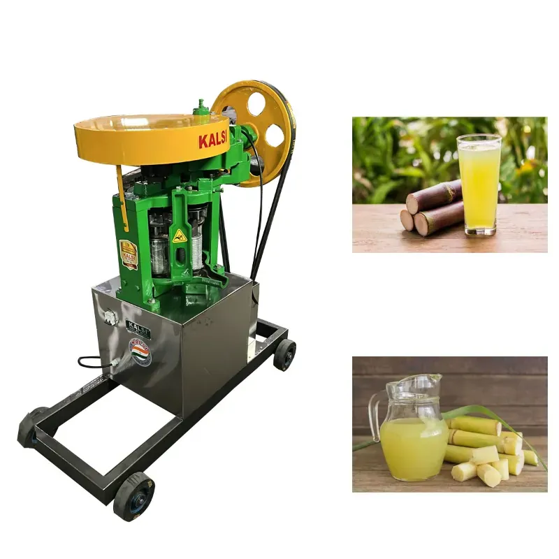 Kalsi 3 HP Sugarcane Squeezer Machine with 3 SS Roller, 300-400 kg/Day