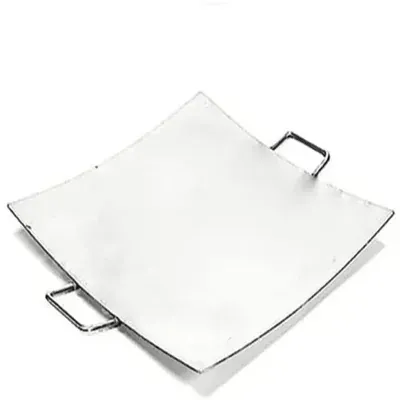 Mira Steels Commercial Stainless Steel 12 Inch Round Tawa Platter of 5 mm Thickness For Catering Purpose