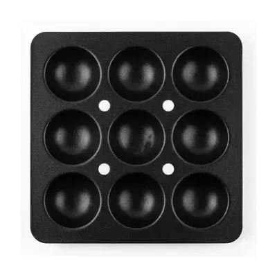 Heavy Duty 12 x 12 Inch Black Polished Aluminium Commercial Mini Idli Tray
