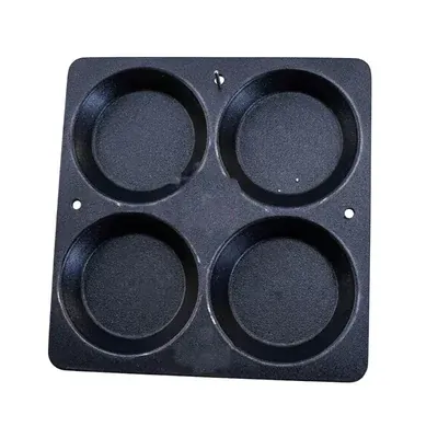 Heavy Duty 12 x 12 Inch Black Polished Aluminium Commercial Thatte Idli Tray