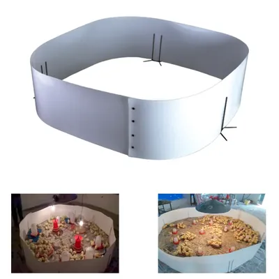 30 ft Round Chick Guard With 800 Birds Capacity & 3 Stands For Brooding