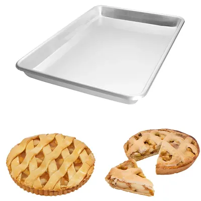 Alloy Steel Baking Tray (Size-10 x 14 x 1 Inch)
