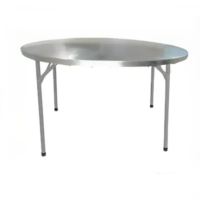 Lifetime Heavy Duty SS Round Foldable Table for Multipurpose Uses, Height 28 Inch, SS202