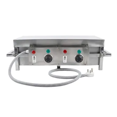 High Efficiency Tabletop 3 kW Electric 15 x 39 x 10 Inch High Efficient Dosa Bhatti For Food Carts