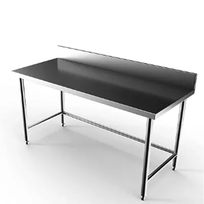 Kitchen Working Table Stainless Steel 60 x 24 x 34 Inch With 4 Inch Backsplash For Hotel, Restaurant