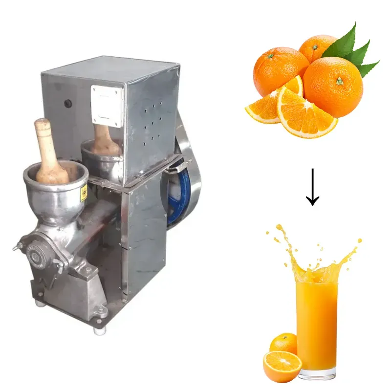 Commercial Stainless Steel Semi-Automatic Pulpy Fruit Juicer (Orange, Pineapple, Mango) Machine with 0.25 HP Motor