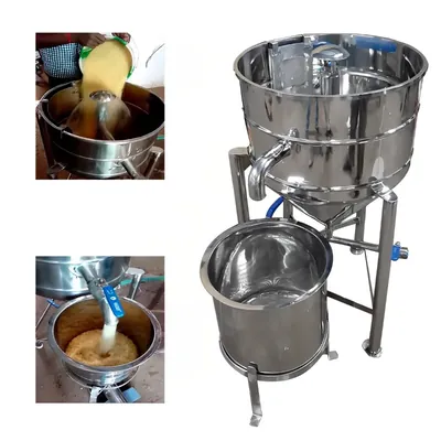 Commercial Semi-Automatic SS Body Rice Washer, 25 kg/hour