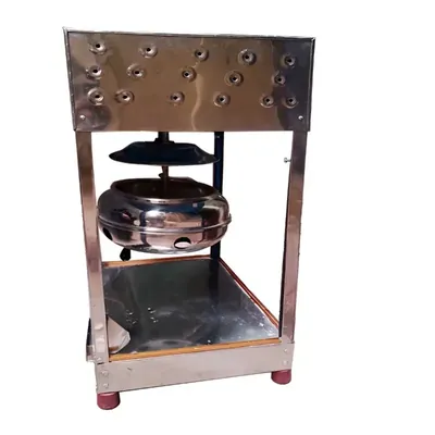 Commercial Indian SS Body Electric Operated Popcorn Machine 4 kg/hr Capacity