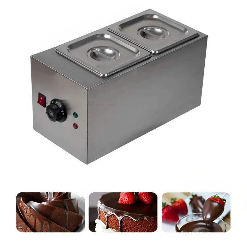 Stainless Steel 2 Pot Chocolate Melter (1+1 Litre)