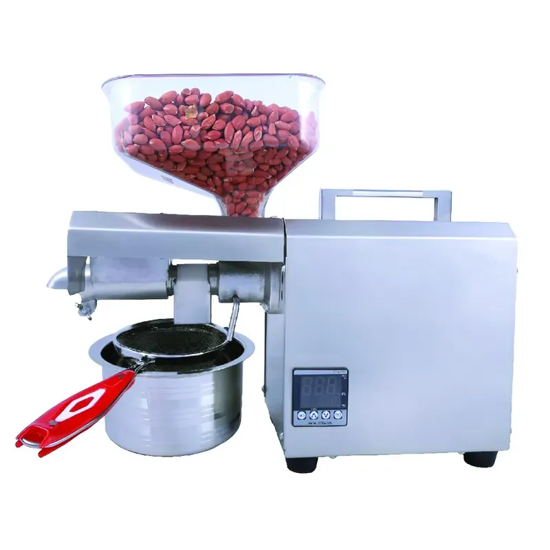 Commercial SS Mini Domestic Oil Press/Expeller Machine, 4-6 kg/hr, 600 W with Free Accessories