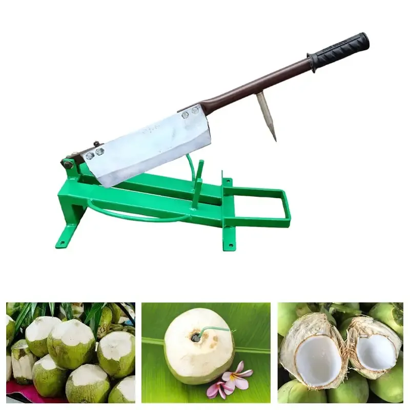 Tabletop Tender Coconut Cutting Machine (Type-Stainless Steel), 68 x 34 x 16 cm
