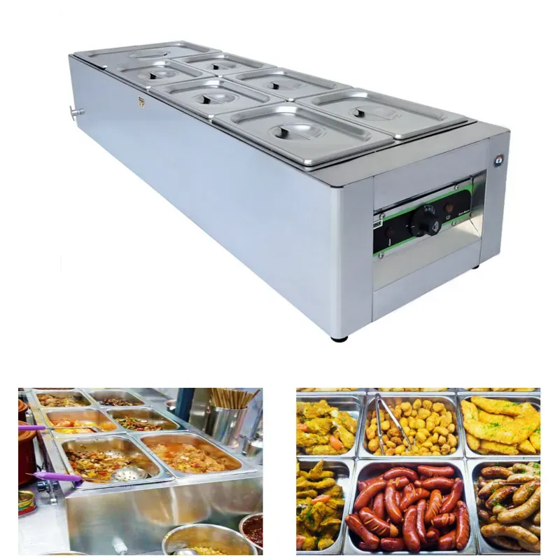 ADORMA BM 32, 7 Pot Electric Bain Marie 32 L, 1200 W For Buffet Purpose