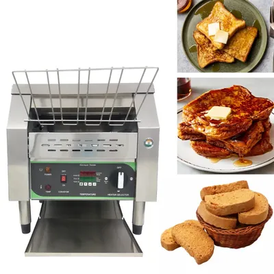 ADORMA CT300 Commercial Stainless Steel Conveyor Toaster 250-300 Slice/hr, 2200 W