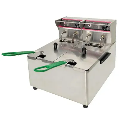 ADORMA 5 L DF5L DBL Electric 5+ (Double Tank) Deep Fryer With Analog Controls, 3600 W