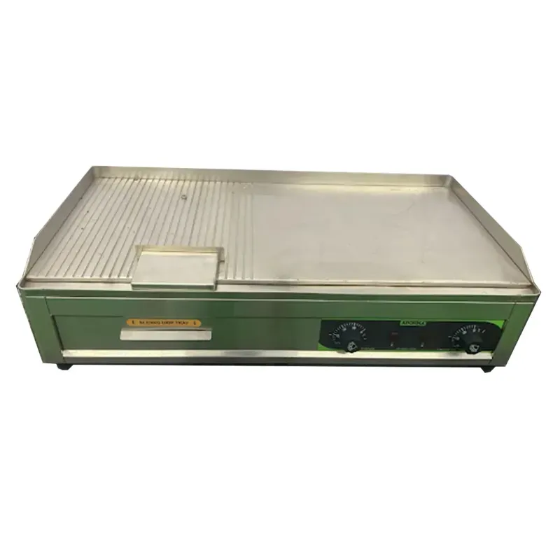 ADORMA GP 28 x 15 Stainless Steel Electric Griddle Plate 28 x 15 Inch Half Grooved Plate, 3600 W with 1 Year Warranty