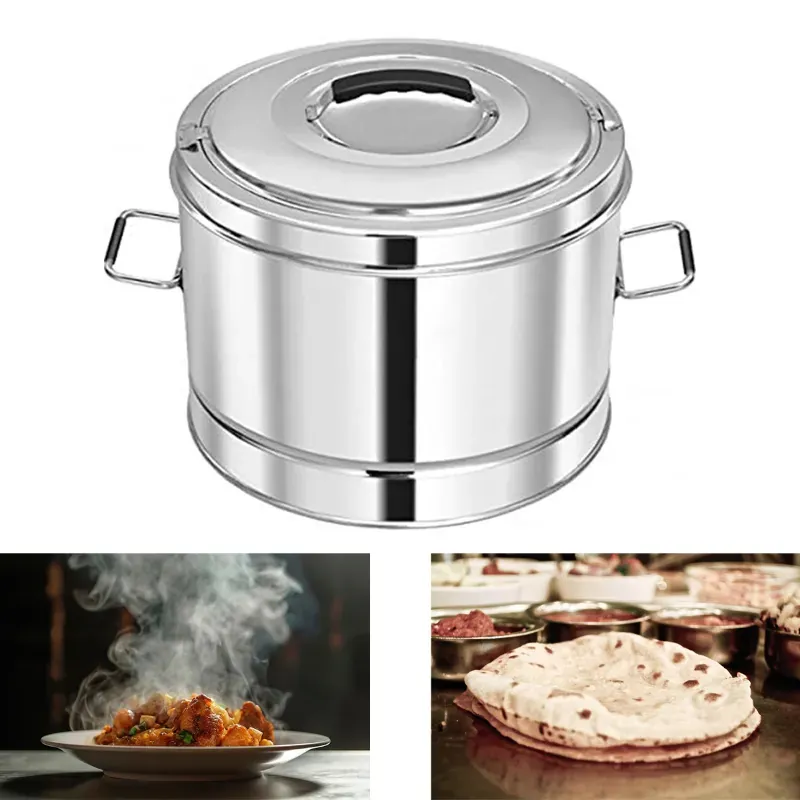 SINTAGE 5 Litre Stainless Steel Puff Insulated Air Tight Hot Pot with Lid