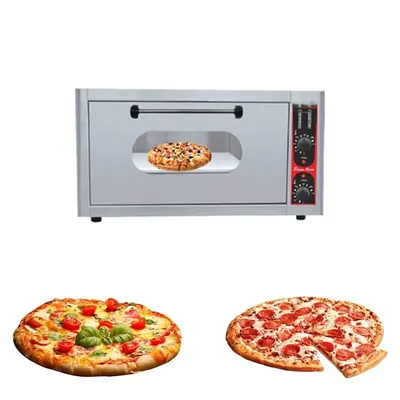 AKASA PO 45 STN 18 x 18 Inch Stone Base Stainless Steel Pizza Oven, 2800 W