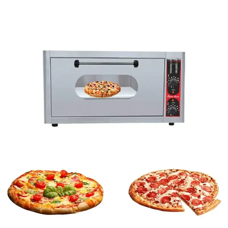 AKASA PO 45 STN 18 x 18 Inch Stone Base Stainless Steel Pizza Oven, 2800 W