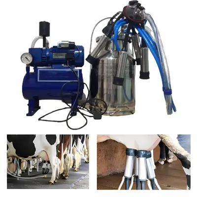 Single Bucket (25 L) Milking Machine With 200 LPM Pump & 1 HP Motor