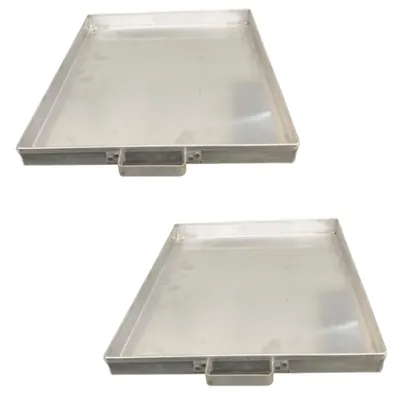 14 x 18 Inch Aluminium Dhokla Tray (Pack of 2) for Dhokla Making Machine