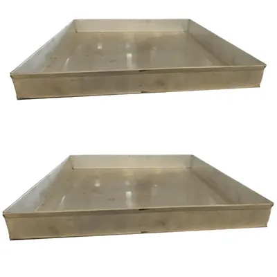 18.5 x 18.5 Inch Aluminium Dhokla Tray (Pack of 2) for Dhokla making Machine