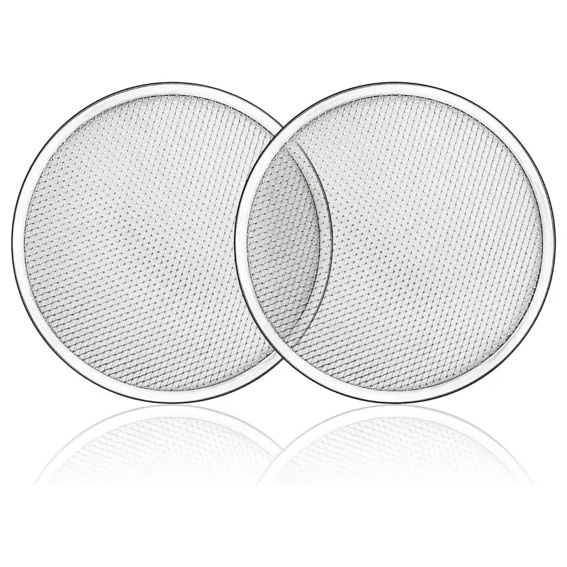 12 Inch aluminium Pizza Screen/mesh jali (Pack-Pack of 2)
