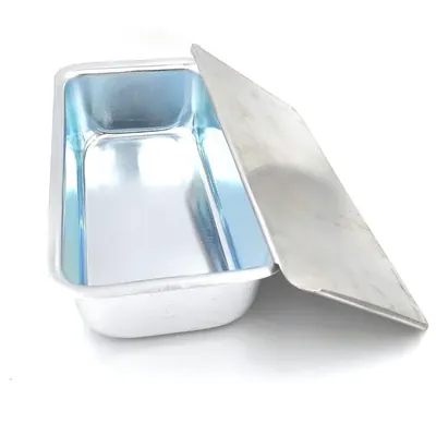 1 kg Aluminium Rectangular Baking Mould With Lid