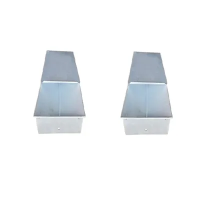 Aluminium 14 x 8 x 5 Inch V- Shape Rust Proof Triangle Bread Mould for Commercial Bakeries (Pack-Pack of 2 Pcs)