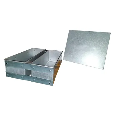 Aluminium 4.5 x 8.5 x 4.5 Inch (each) for 600 g Double Bread Mould With Dhakkan Lid (Pack-1 Pc)