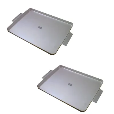 2pcs Rectangular Serving Tray 27 x 22 Inch with Handle
