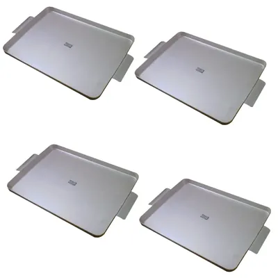 4pcs Rectangular Serving Tray 27 x 22 Inch with Handle