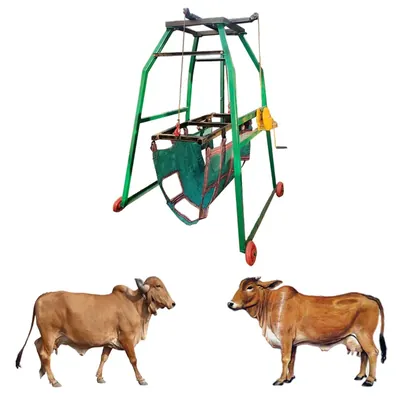 Animal Lifting Machine For Cattle With Upto 1000 kg Lifting Capacity, MS Body